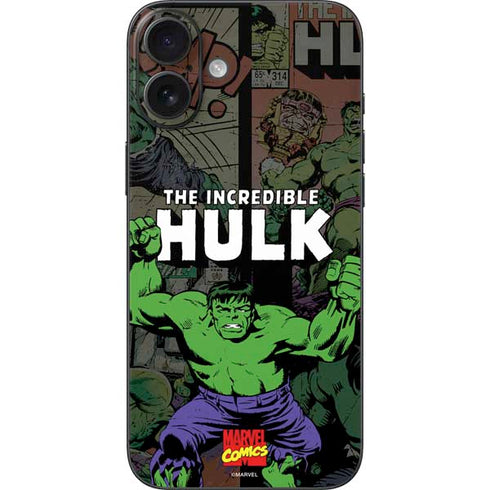 Marvel Classic Comics Hulk Fighter Vintage iPhone 16 Plus Skin